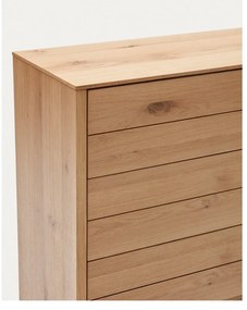Vysoká komoda v dekore duba v prírodnej farbe 100x97 cm Alguema – Kave Home