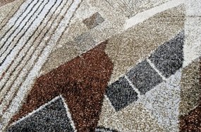 HU Hnedo-sivý vzorovaný koberec Villa 855 Rozmer: 120x170 cm