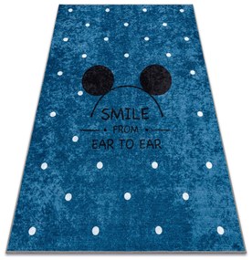 Prateľný koberec JUNIOR 52244.801 Miška , protišmykový - modrý