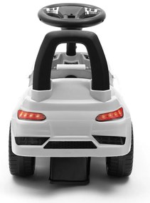 Detské odrážadlo so zvukom Baby Mix RACER biele