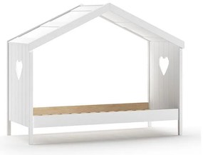 Biela domčeková detská posteľ 90x200 cm Amori - Vipack