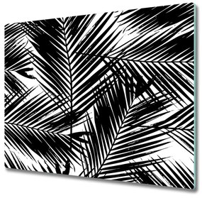 Sklenená doska na krájanie Listy palmy 60x52 cm