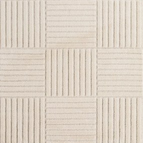 Koberec Square Art 3D krémový kruh