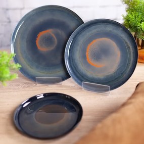 Dekoračný tanier EVA 02 tmavomodrý