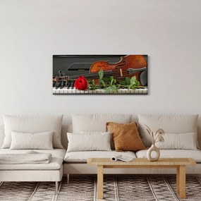 Obraz - Spomienka na hudobníka (120x50 cm)