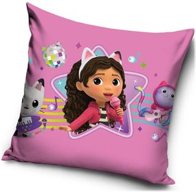 Vankúš Gábinin kúzelný domček – motív Speváčka Gábi - 40x40 cm