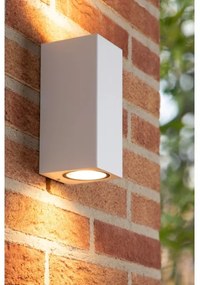 Lucide 69800/02/31 - Vonkajšie nástenné svietidlo ZARO 2xGU10/35W/230V IP44 biela