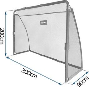 Neo-Sport Futbalová bránka 300 x 200 x 90 cm NS-497 čierna