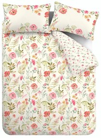 Krémové obliečky na dvojlôžko 200x200 cm Ella Poppy – Catherine Lansfield