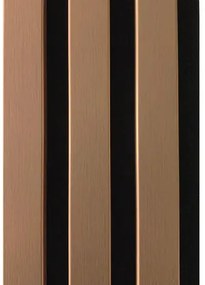 Akustický panel MDF medený, čierny filc 19 x 132 x 2650 mm