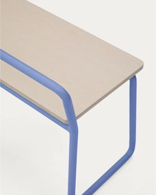 Modrá/v prírodnej farbe lavica Tinn – Kave Home