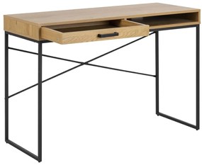 Actona Písací stolík Seaford 110 - dub divoký / čierna