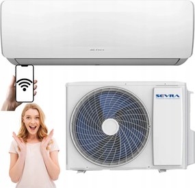 Domáci klimatizátor Sevra Freedom 3,5 kW 40 m2 WiFi Výkonný Nástenný Úsporný