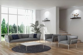 Ayyildiz, Kusový koberec Life Shaggy 1500 grey kruh, 200x200 (priemer) kruh, šedá, obývacia izba