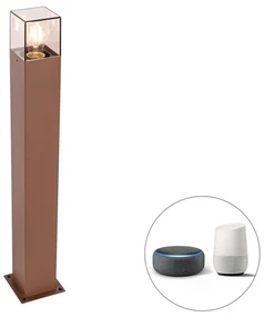 Inteligentná stojaca vonkajšia lampa hrdzavohnedá 70 cm vrátane Wifi P45 - Denmark