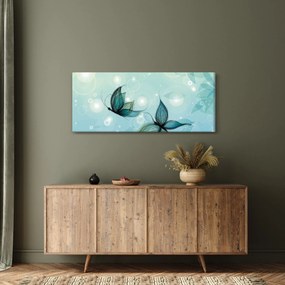 Obraz - Modré motýliky (120x50 cm)