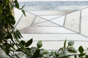 Koberec PATCHWORK 21721 béžový/sivý - imitácia kože krava, geometrický