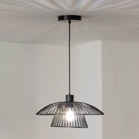 Brilagi - LED luster na lanku CERIA WIRE 1xE27/40W/230V pr. 38 cm čierna