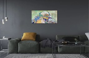 Obraz na skle Abstraktné umenie dieťa 100x50 cm