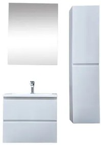 Kúpeľňová skrinka s umývadlom SAT B-Way 59x50x45 cm biela lesk KSETBWAY17, 1 ks