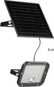 LED solárny reflektor so senzorom LED/10W/3,7V 4000K IP65 3600 mAh + DO