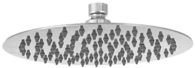 Invena Eco, nerezová dažďová sprchová hlavica s priemerom 25 cm, chrómová, INV-SC-D1-041-Q