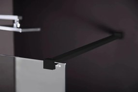 Polysan Polysan, MODULAR SHOWER BLACK stena na inštaláciu na múr, jednodielna, 800 mm, MS1-80B