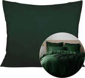 SATÉNOVÁ DEKORAČNÁ OBLIEČKA NA VAKÚŠ SATYNLOVE 40X60 CM TMAVOZELENÁ