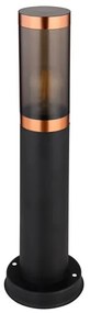 Globo 3158BC - Vonkajšia lampa BOSTON 1xE27/23W/230V IP44 45 cm čierna/meď