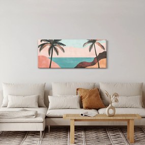 Obraz - Palmy pri mori (120x50 cm)