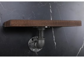 SADA 3x Nástenná polica BORURAF smrek/čierna