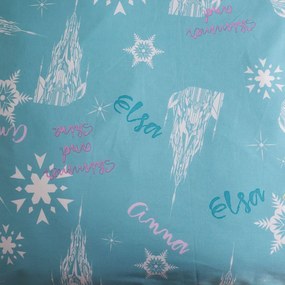 Jerry Fabrics Bavlnené obliečky 140x200 + 70x90 cm - Frozen "Light blue 03"