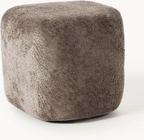 Vysoká taburetka z plyšového buklé Wolke