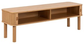 TV stolík v dekore duba v prírodnej farbe 140x45 cm Langley – Actona