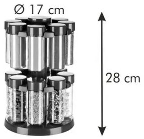 Tescoma SEASON koreničky v otočnom stojane 16 ks,, L