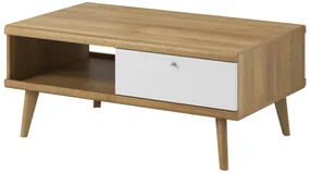 Konferenční stolek Primo 107 cm  dub Riviéra/bílý