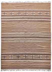 Diamond Carpets koberce Ručne viazaný kusový koberec Ginger DESP P83 Brown Cream - 140x200 cm