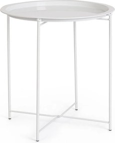 Kovový okrúhly odkladací stolík ø 47 cm Hilmar – Yes Everyday