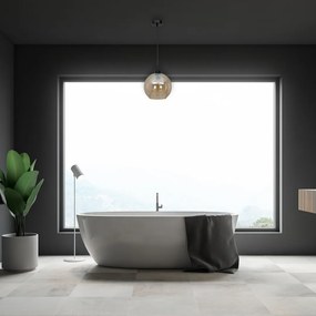 Závesné svietidlo Sofia, 1x jantárové sklenené tienidlo, b