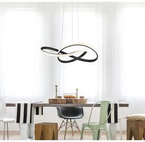 Leuchten Direkt 15402-18-LED Stmievateľný luster na lanku MARIA LED/25W/230V čierna