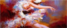Obraz - Baletka, maľba (120x50 cm)