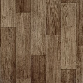 Multi-decor, PVC podlaha - lino AladinTex Štart 0201 dub tmavý, na mieru, šíře 2m, hnedá, bez podkladu, detská izba