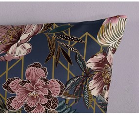 Tmavomodré obliečky na dvojlôžko/predĺžené z mikrovlákna 200x220 cm Jos – Good Morning