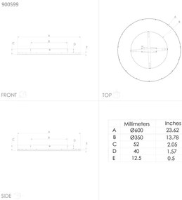 Eglo 900599 - LED Stmievateľné stropné svietidlo LANCIANO LED/35W/230V + DO