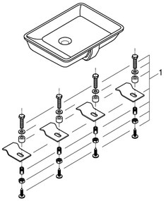 GROHE 3948000H - Umývadlo CUBE CERAMIC 492 × 370 mm keramika/biela