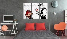 Obraz - Mario Bros (Banksy) Veľkosť: 60x40, Verzia: Standard