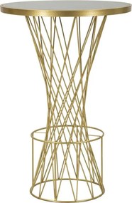 Barový stôl Tower New 70 cm čierno-zlatý