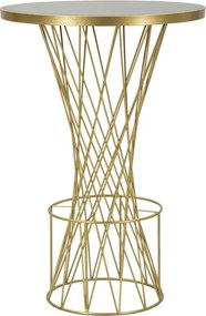 Barový stôl Tower New 70 cm čierno-zlatý
