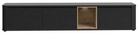 Televízny stolík INAR čierna/hnedá