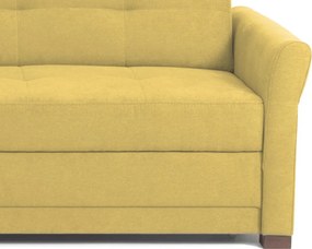 Rohová sedacia súprava Harris, žltá kari látka,ľavý roh